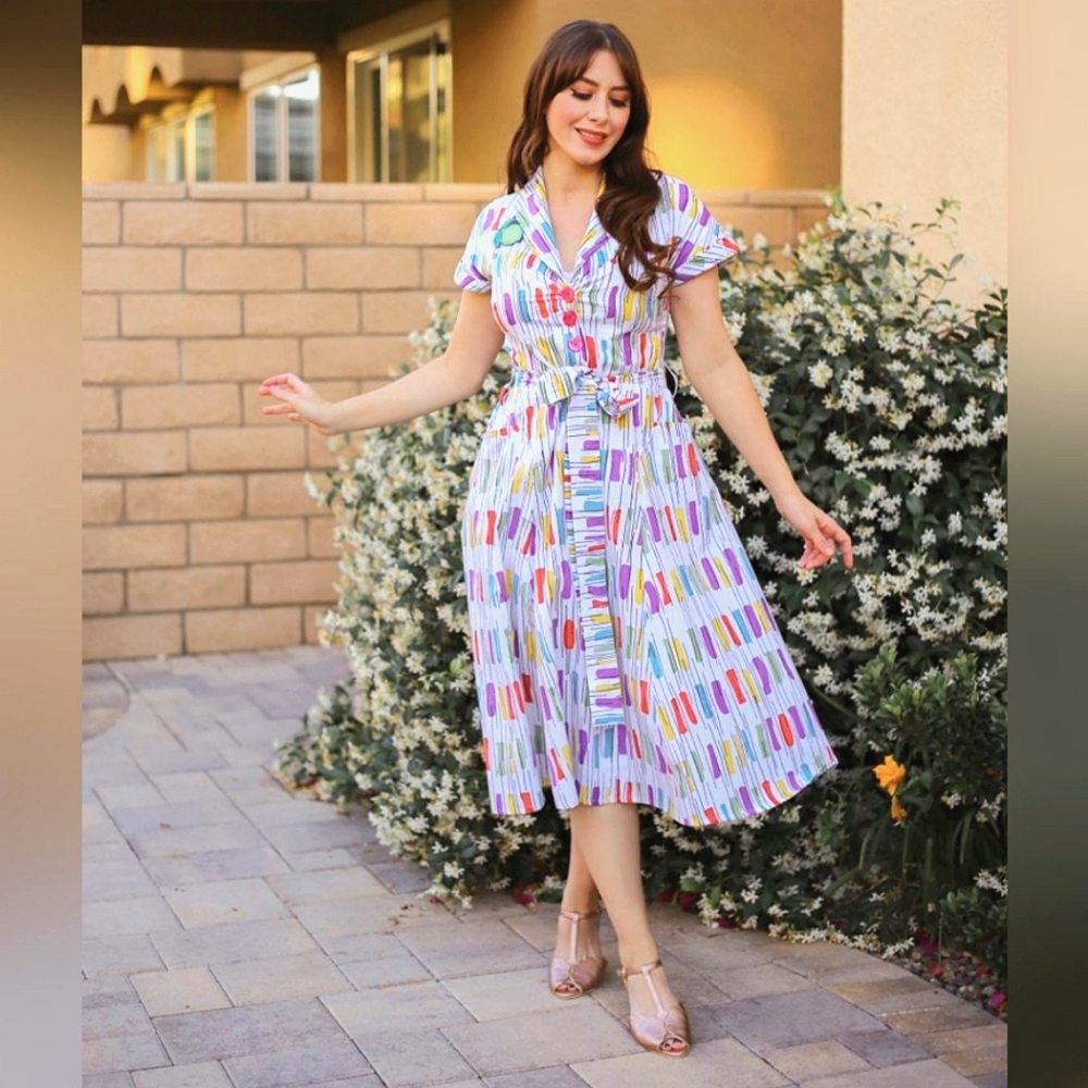 Love Ur Look Power Print Shirt Dress